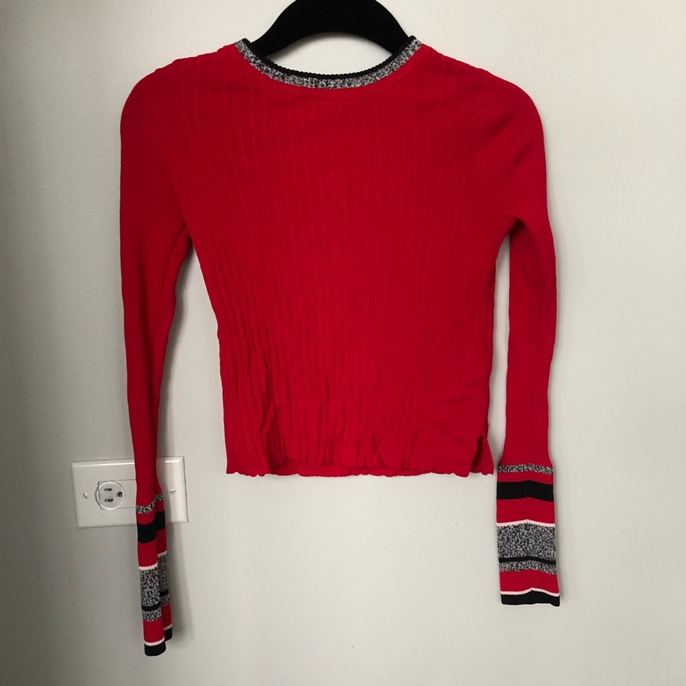 Topshop stretchy crop sweater